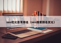 seo优化首页排名（seo搜索排名优化）