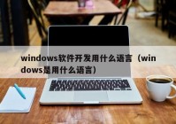 windows软件开发用什么语言（windows是用什么语言）