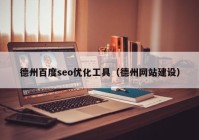 德州百度seo优化工具（德州网站建设）