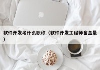 软件开发考什么职称（软件开发工程师含金量）